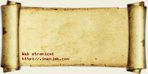 Dina Roknić vizit kartica